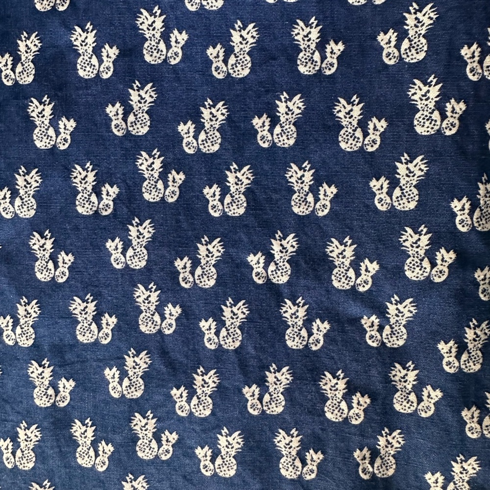 Men’s Synrgy short sleeve button up blue pineapple shirt size 3XL like new - Picture 2 of 4